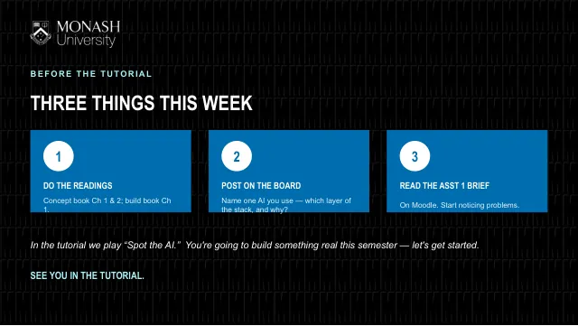Week 1 lecture slide 32