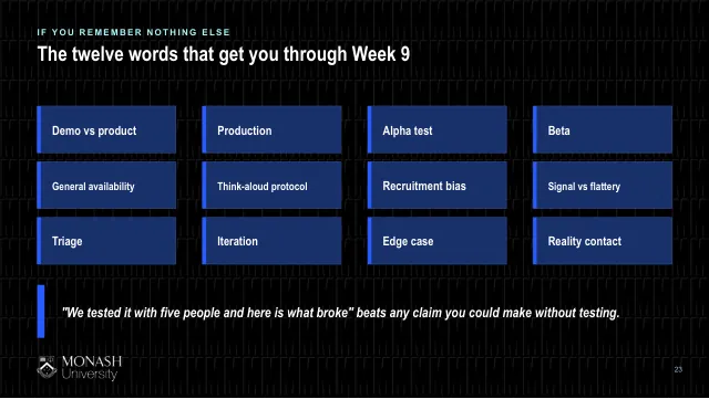 Week 9 lecture slide 23